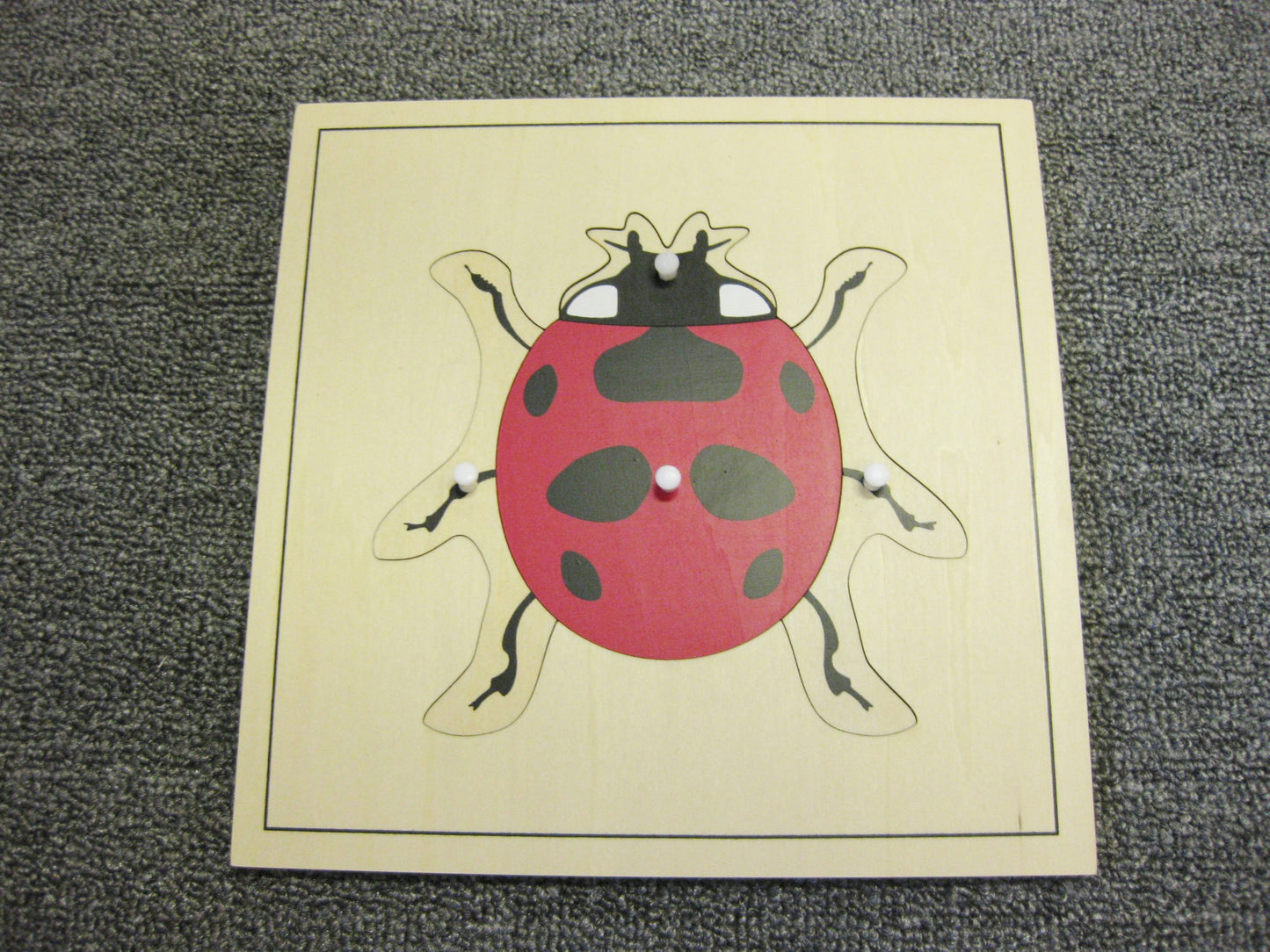 Pussel - nyckelpiga 24x24 cm