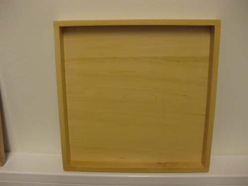 Wooden tray for 9x thousand cubes in wood