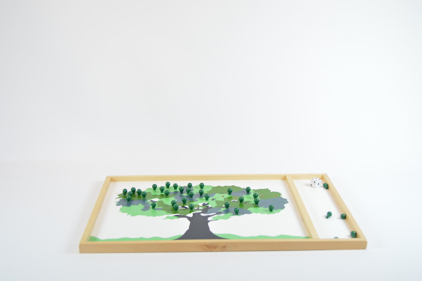 Äppelspelet gröna äpplen