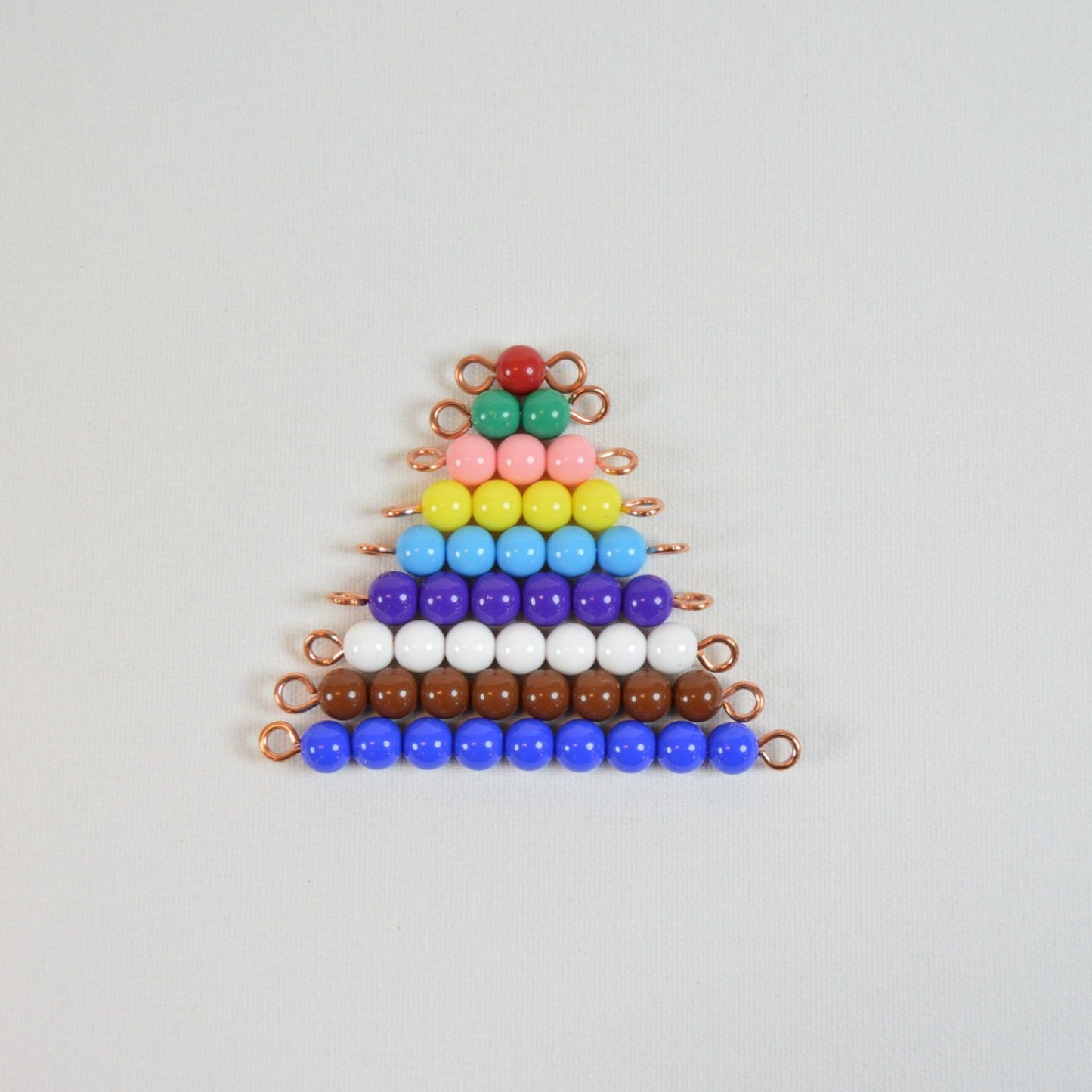 Pärltrappan 1-9 färgade rörliga pärlor