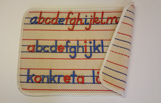Skriv med lilla rörliga alfabetet 60x40 cm