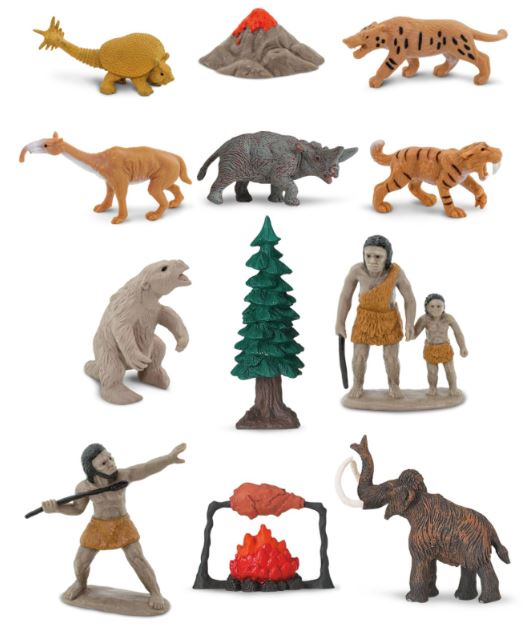Prehistoric humans and animals