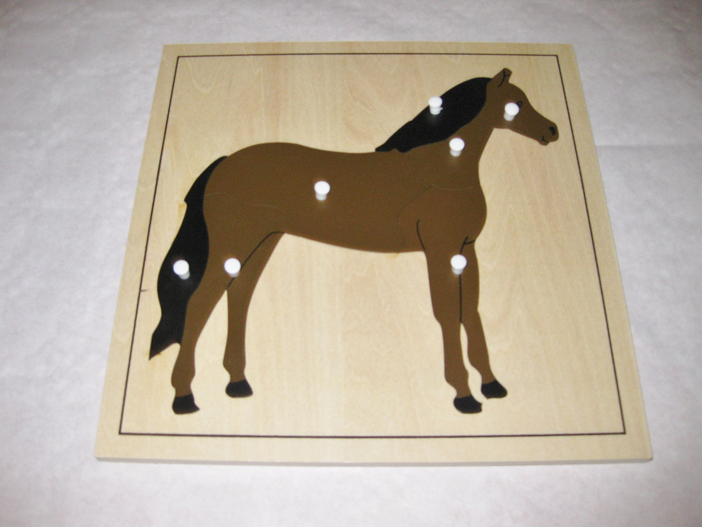 Pussel - häst 24x24 cm