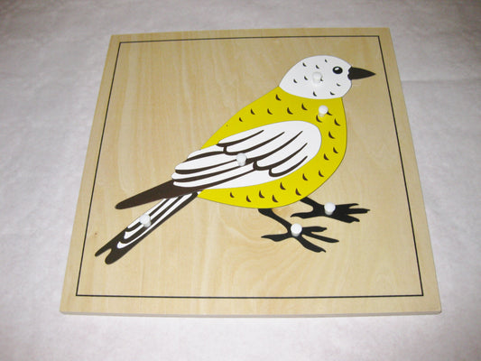 Pussel - fågel 24x24 cm