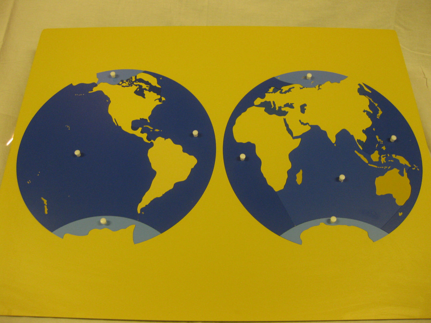 Kartpussel Världshaven 57.5 x 44.5 cm