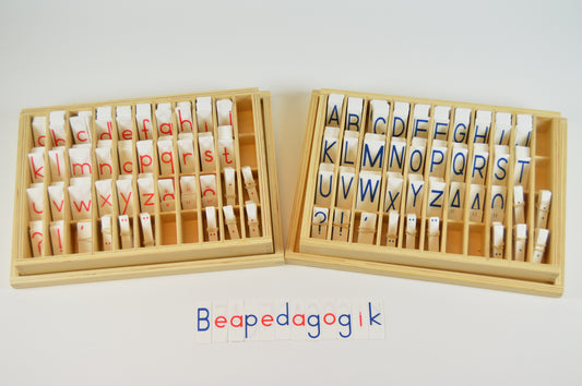 Blue or red letters