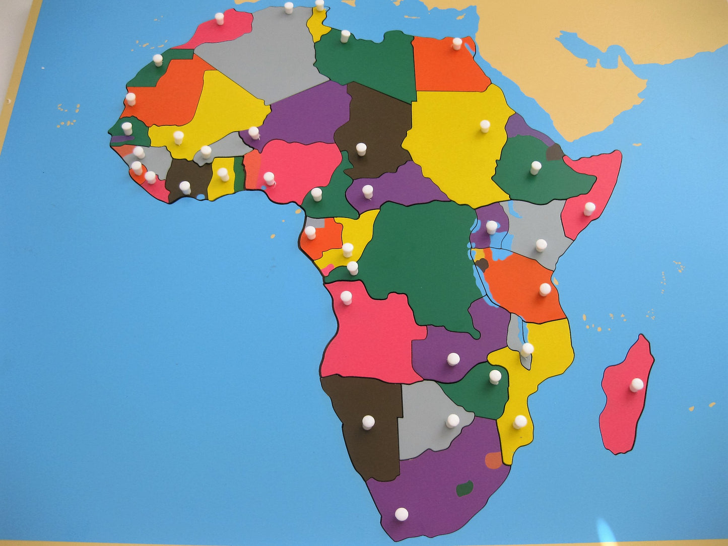 Kartpussel Afrika 57.5 x 44.5 cm