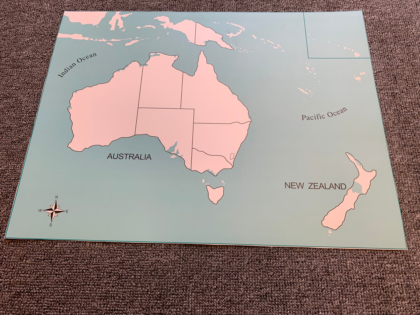 Kartpussel Australien - kontrollkarta utan namn