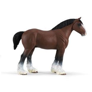 Clydesdale stallion 13x11 cm