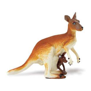 Kangaroo with cub 10x8.5 cm