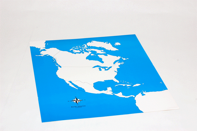 Kartpussel Nordamerika - kontrollkarta utan namn