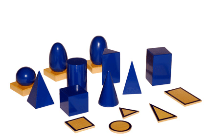 Geometriska solider i massivt trä