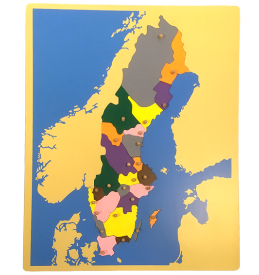 Kartpussel Sveriges landskap